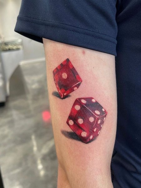 Red Dice Tattoo