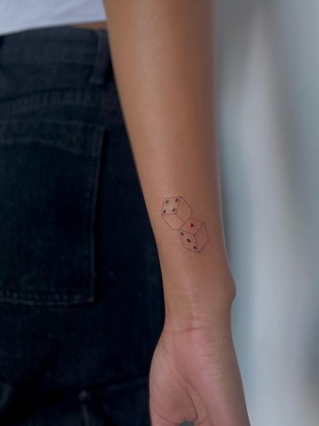 Small Dice Tattoo