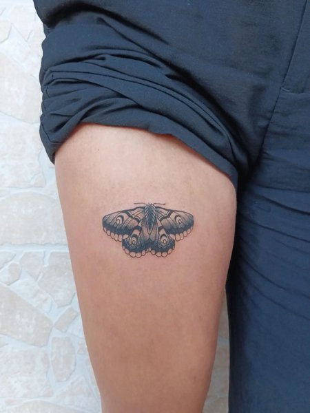 Small Moth Tattoo