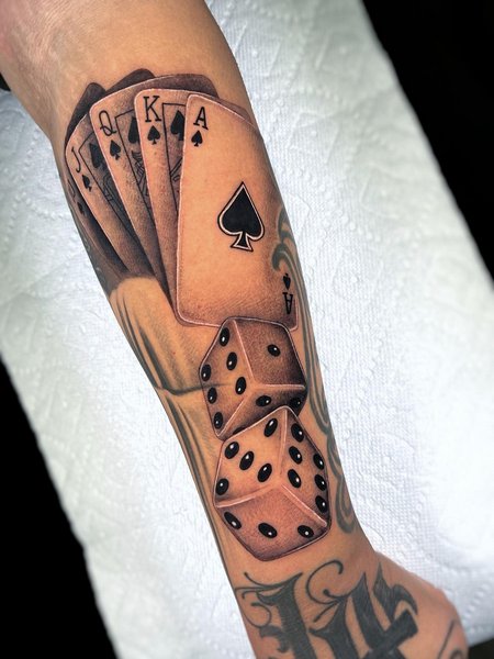 Tattoo Cards And Dice