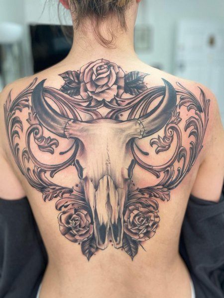 Taurus Back Tattoo