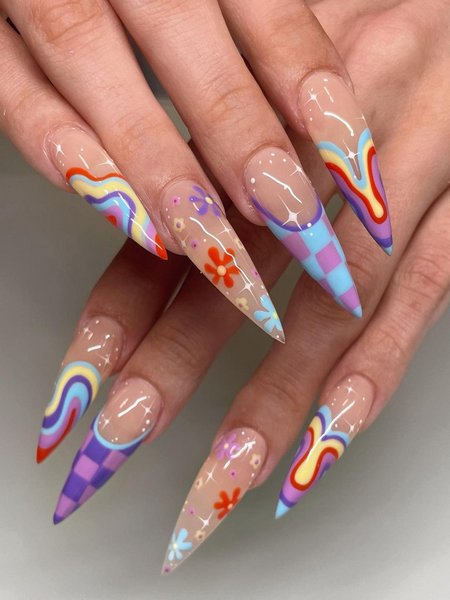 Trendy Stiletto Nail Designs