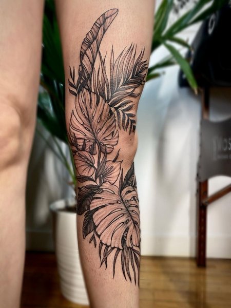 Tropical Plant Tattoo