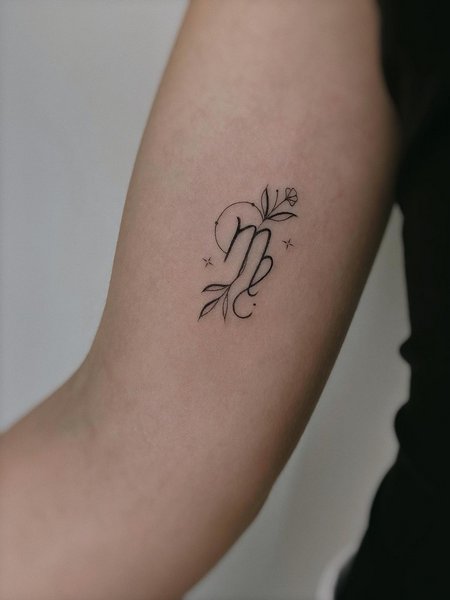 Virgo Symbol Tattoo