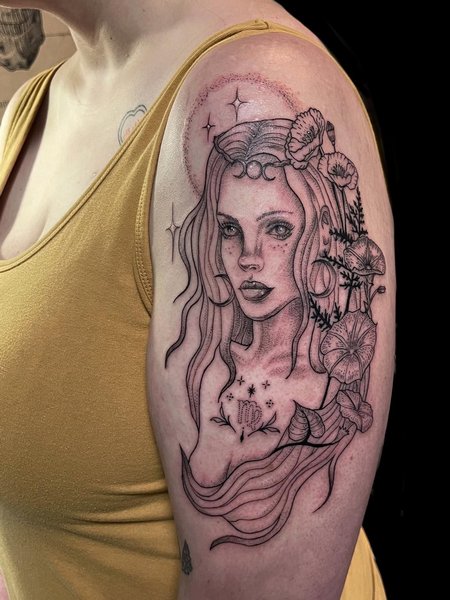 Virgo Tattoos For Females