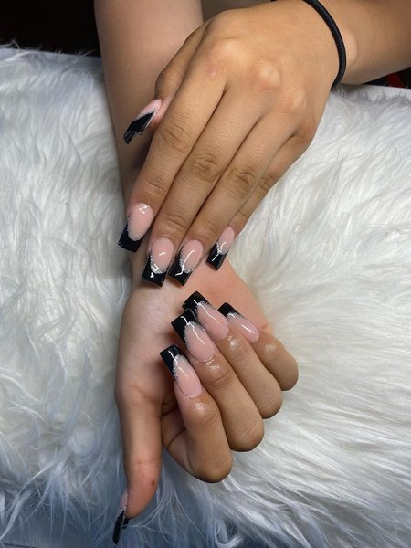 Acrylic Black Nails