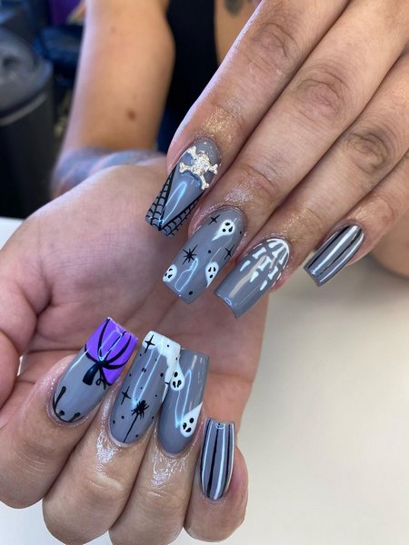 Acrylic Halloween Nails