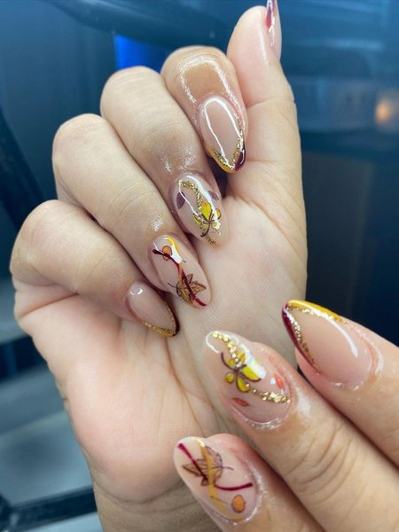 Almond Fall Nails