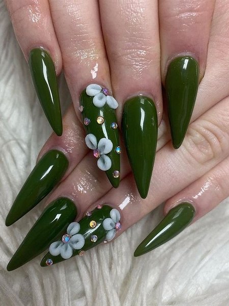 Army Green Nails