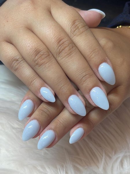 Baby Blue Nails