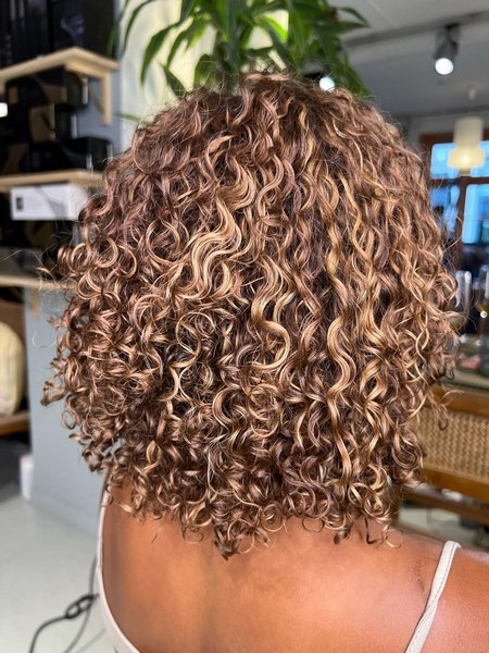 Balayage Curly Hair