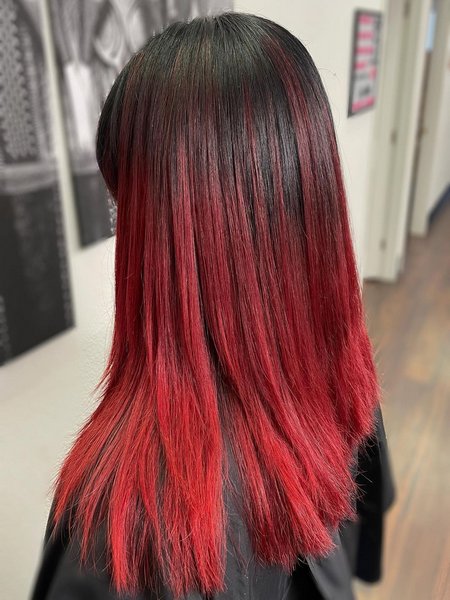 Black And Red Hair