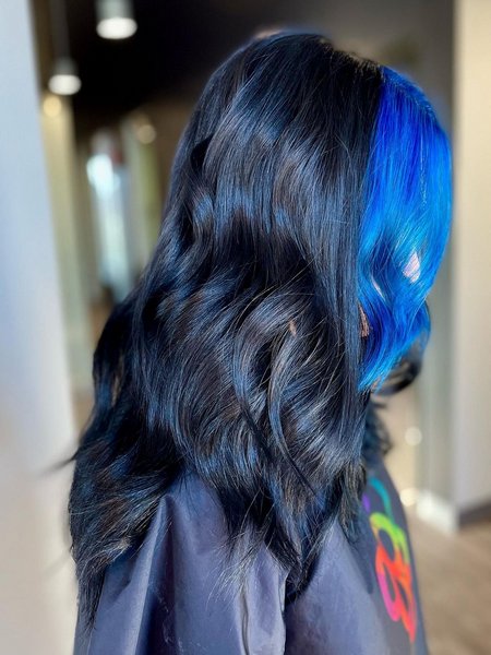 Black Blue Hair