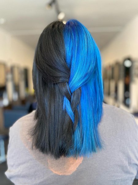 Black Blue Hair