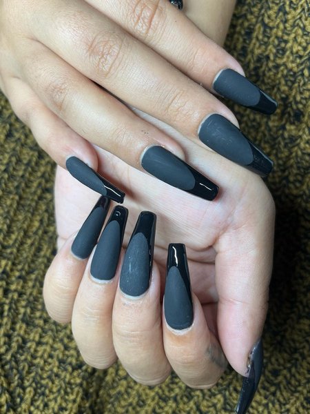 Black Matte Nails