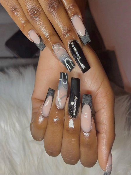 Black Nail Designs