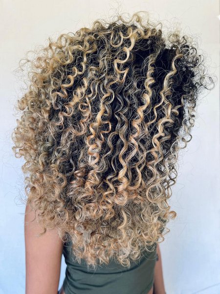 Blonde Curly Hair