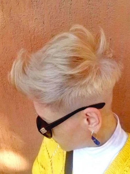 Blonde Pixie Cut