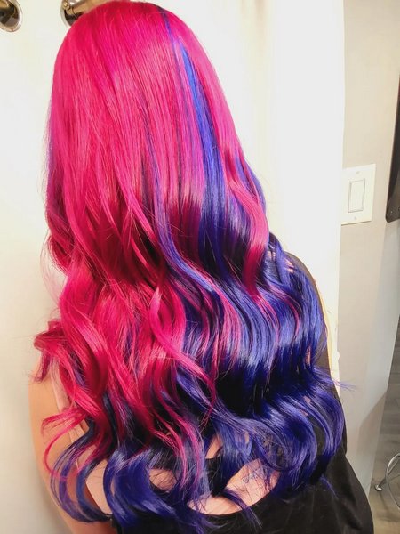 Blue And Pink Hair