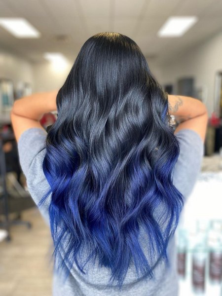 Blue Ombre Hair