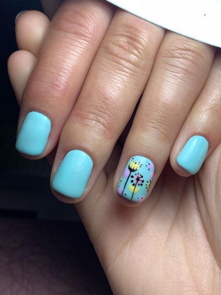 Blue Sky Nails