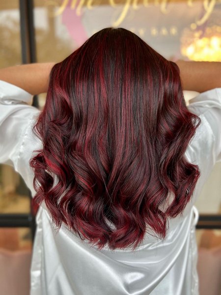 Burgundy Red Hair