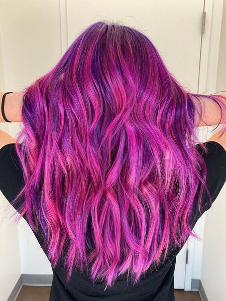 Cute Purple Hairstyles