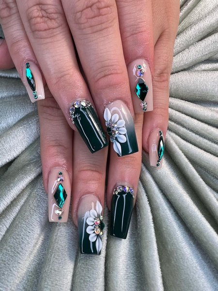 Emerald Green Nails