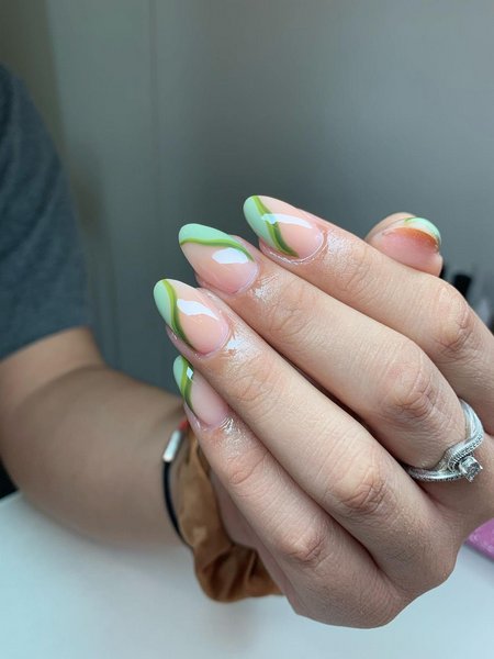 Green Almond Nails