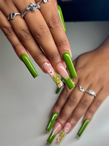 Green Nail Designs