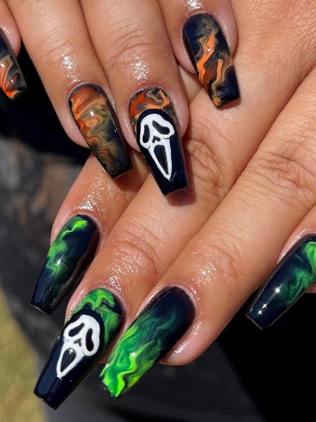 Halloween Color Nails