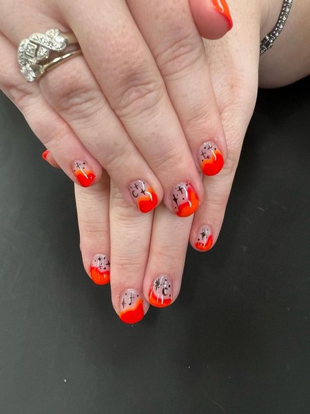 Halloween Nails Short