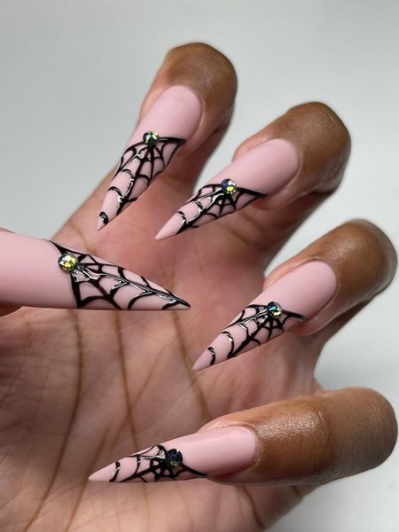 Halloween Stiletto Nails