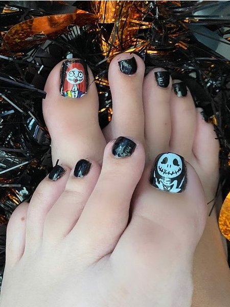 Halloween Toe Nails