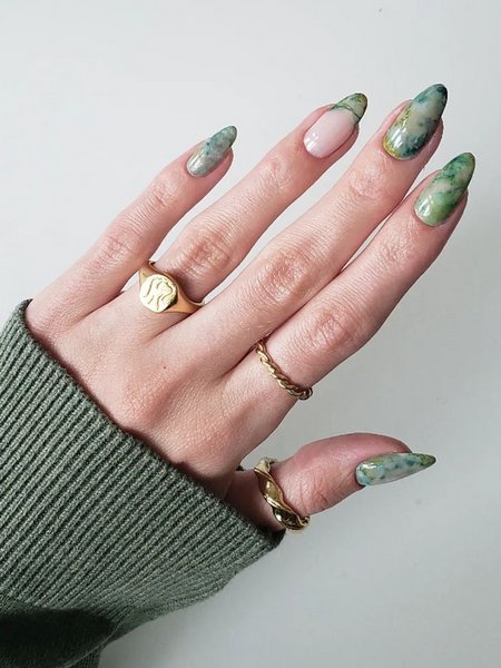 Jade Green Nails