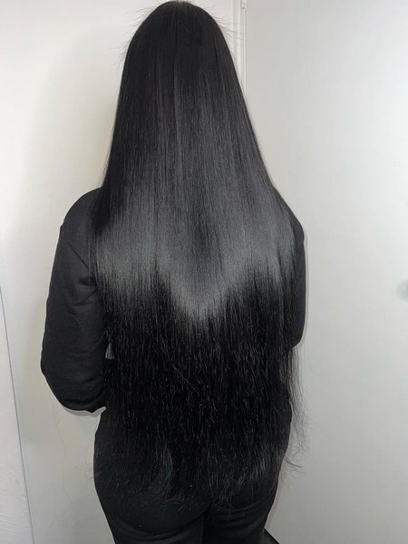 Jet Black Hair