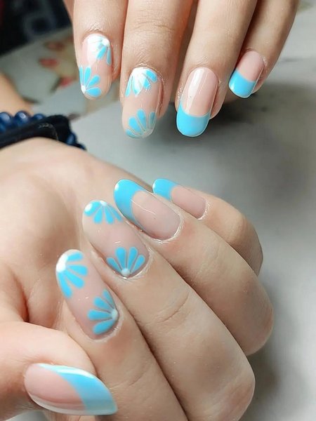 Light Blue Nails