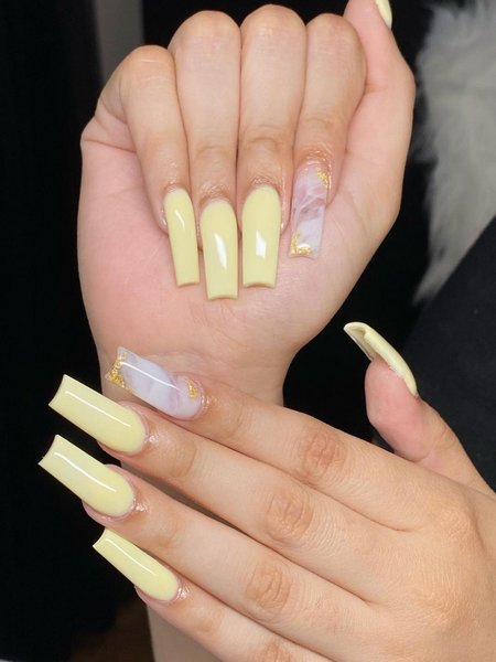 Light Yellow Nails