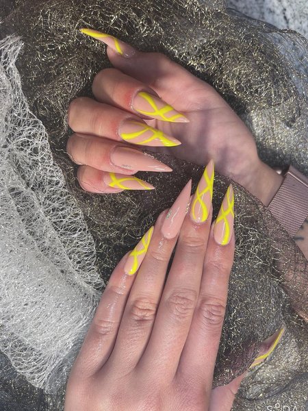 Long Yellow Nails