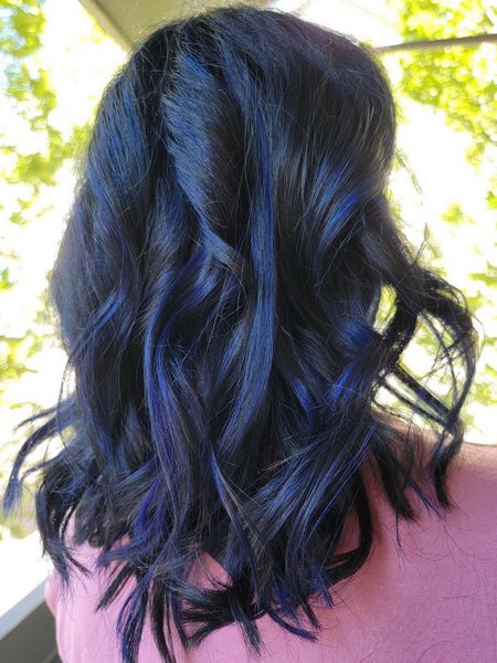 Midnight Blue Hair