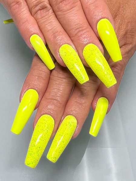 Neon Yellow Nails