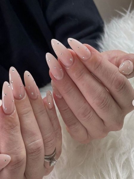 Nude Almond Nails