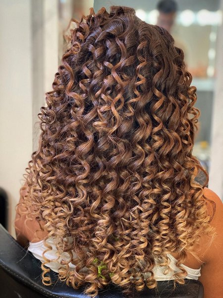 Ombre Curly Hair