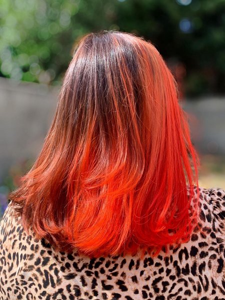 Orange Ombre Hair
