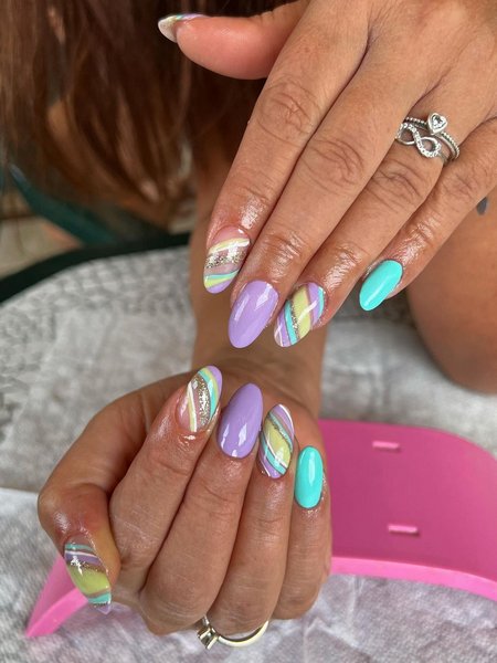 Pastel Color Nails