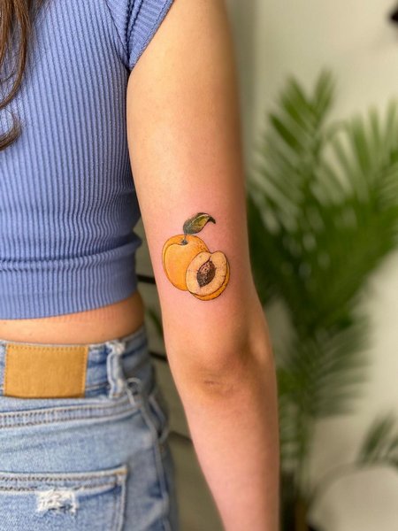Peach Arm Tattoo