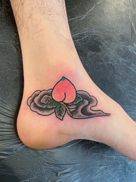 Peach Foot Tattoo