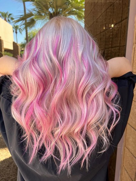 Pink And Blonde Hair