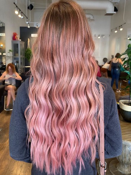 Pink Brown Hair