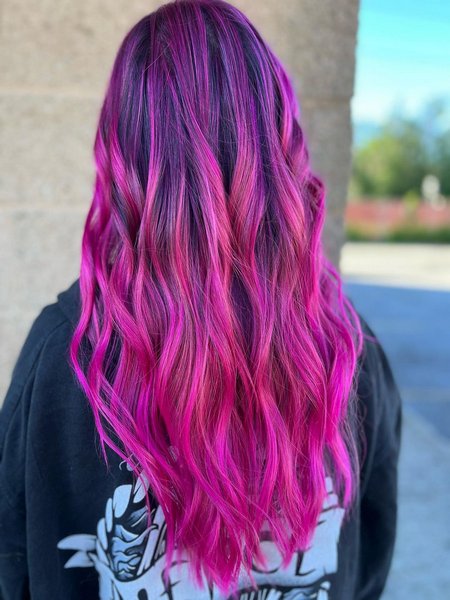 Pink Hair Highlights